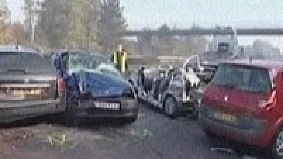 carambol pe o autostrada din estul frantei soldat cu un mort si 39 de raniti