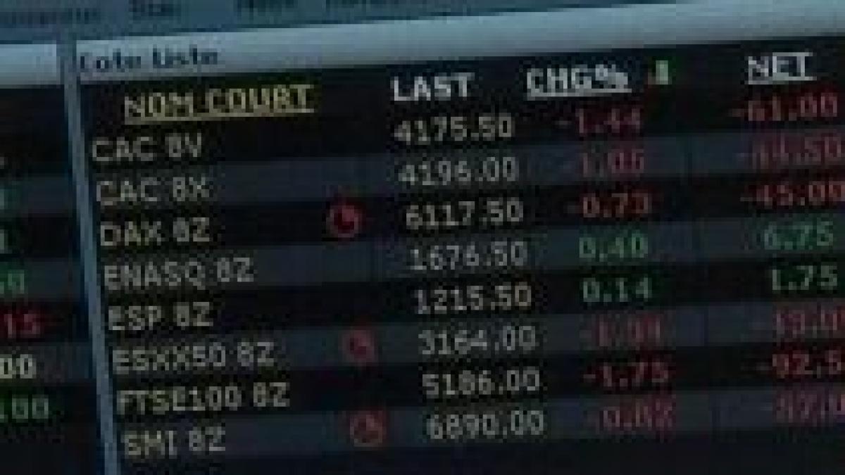 bursele din toata lumea din nou in cadere libera