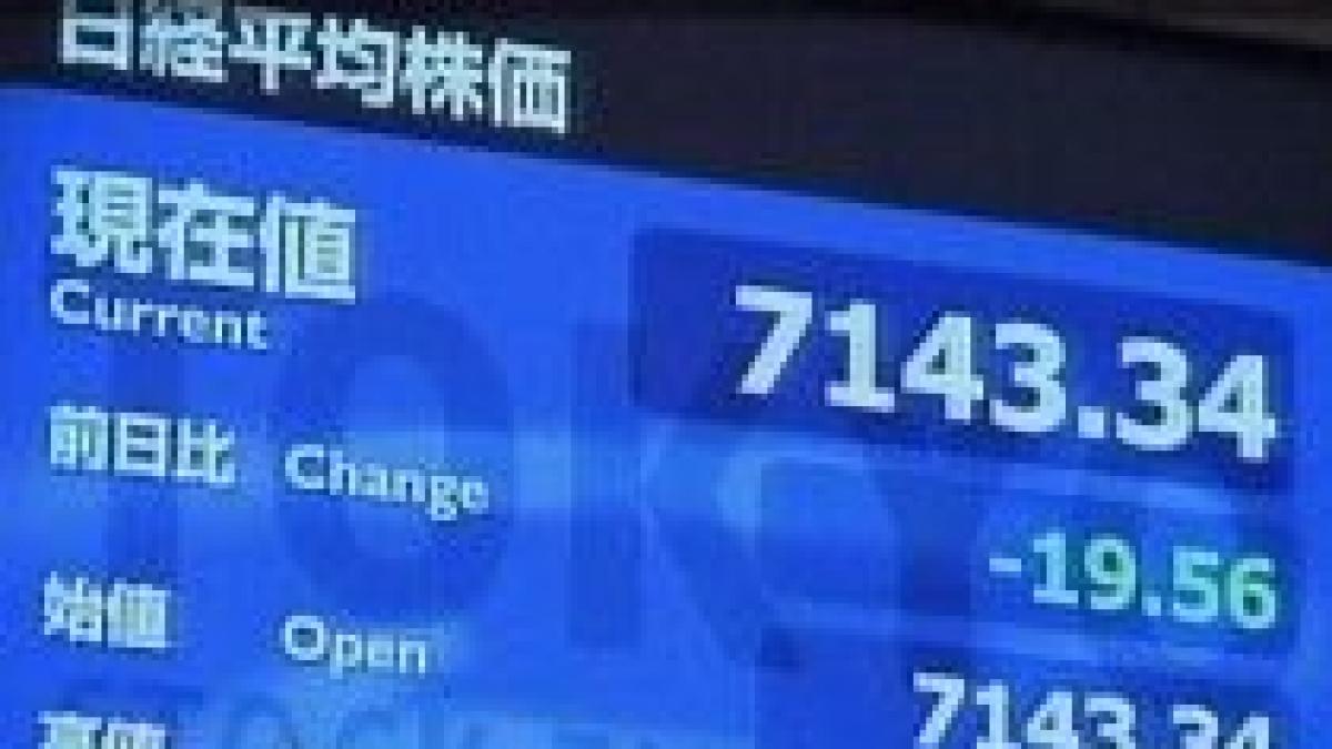 bursele din lume continua sa cada tokio si frankfurt fac exceptie