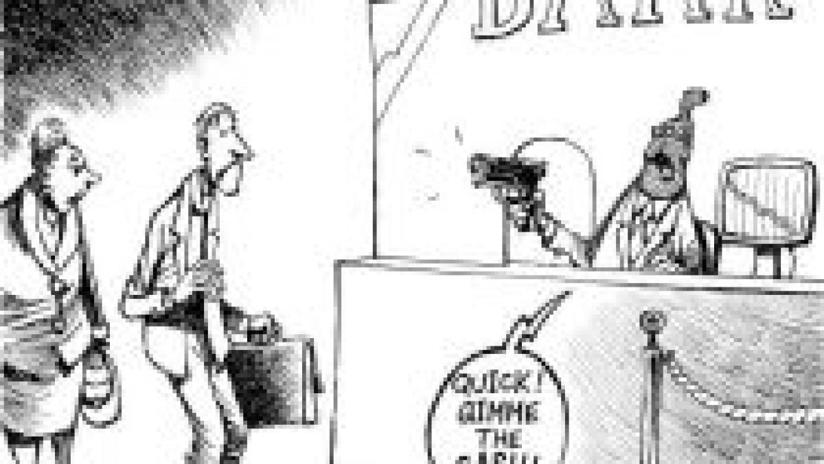 clientul urmator va rog mainile sus si da mi toti banii