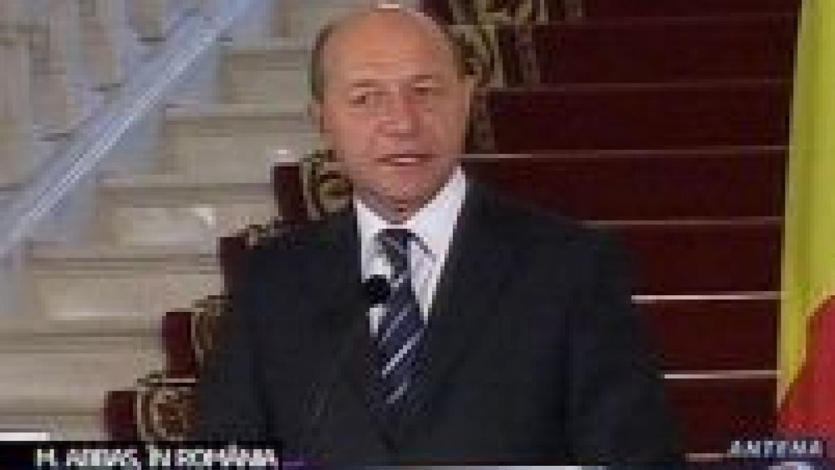 basescu romania nu vrea sa interfereze procesele din orientul mijlociu dar e disponibila