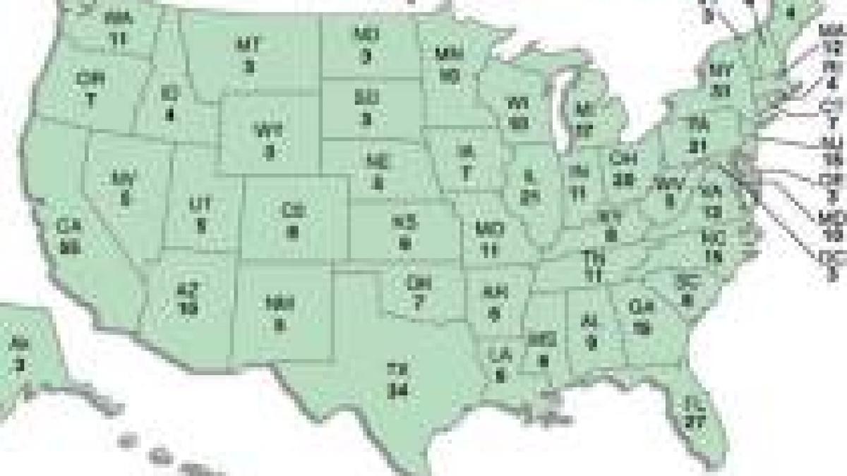 cursa pentru casa alba harta colegiilor electorale din sua