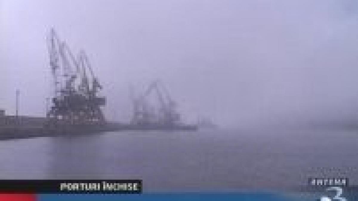 porturile constanta nord si constanta sud fluvial inchise din cauza cetii