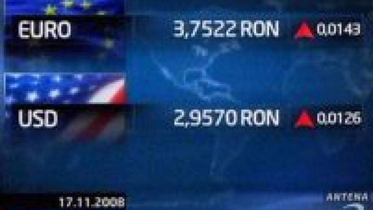 leul se depreciaza usor fata de moneda europeana un euro cotat la 3 7522 lei