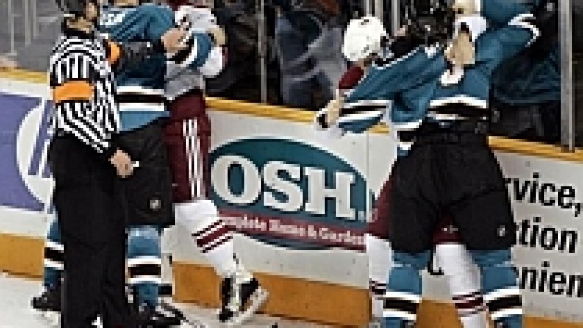 nhl victorii pentru san jose si detroit si spectacole cu pumni