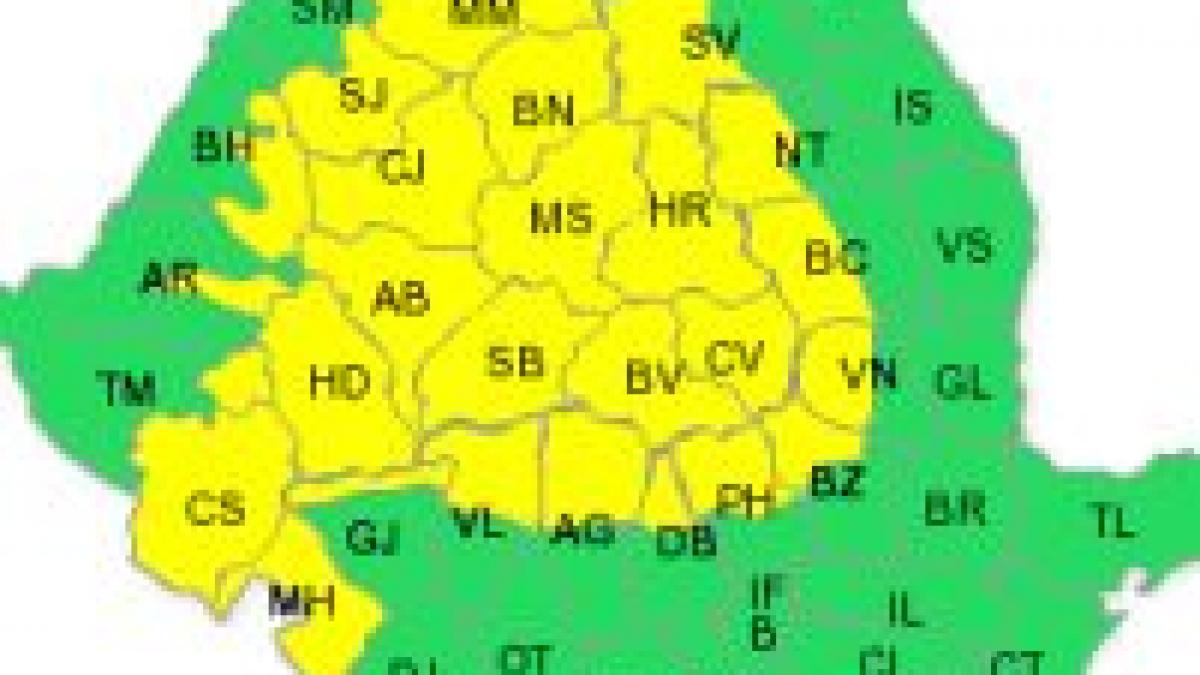 atentionare meteo cod galben de vreme rece prognoza meteo de weekend