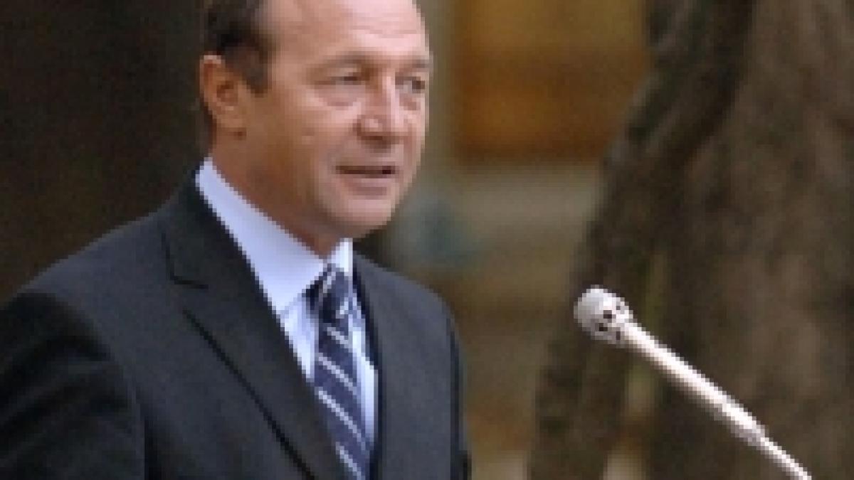 basescu inteleg graba unora sa inceapa negocierile la 30 noiembrie dar nu se poate