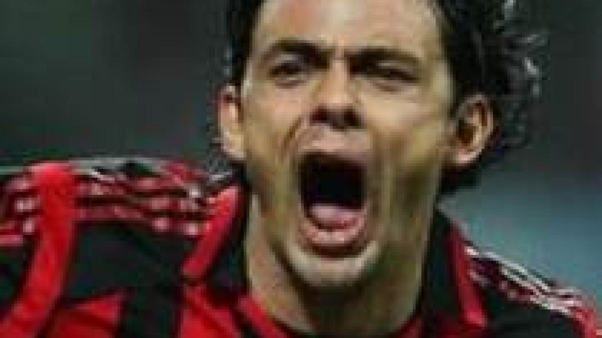 inzaghi salveaza meciul cu portsmouth si duce milan in primavara europeana