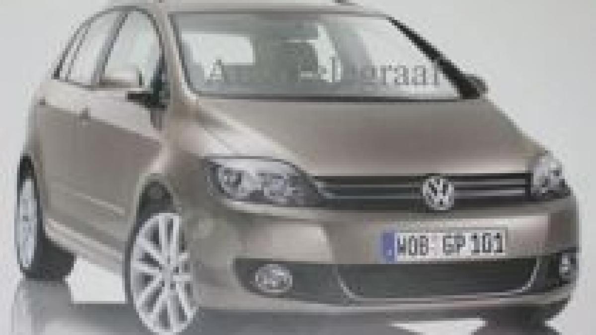 volkswagen golf plus in imagini inaintea debutului oficial de la bologna