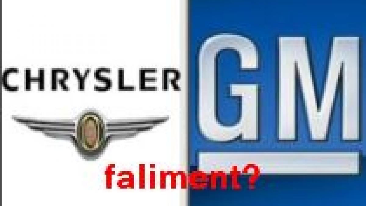 general motors si chrysler iau in considerare declararea falimentului