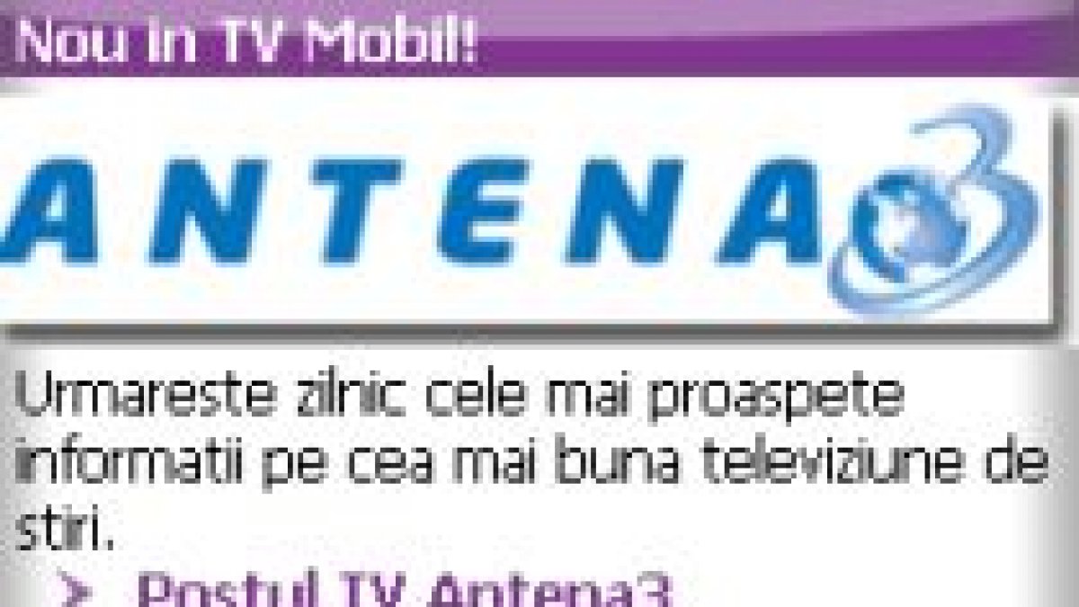 Antena 3 Live Pe Telefonul Mobil Pentru Abonaţii Vodafone