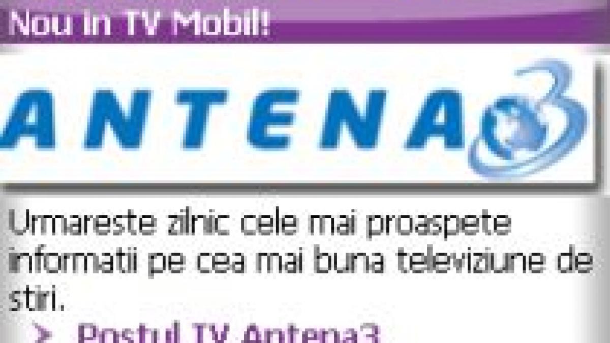 antena 3 live pe telefonul mobil pentru abonatii vodafone