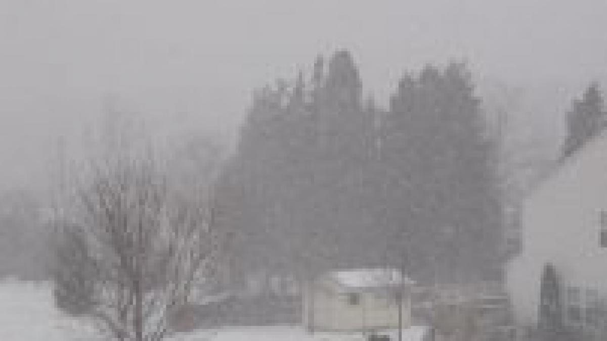 vestul europei afectat de caderile masive de zapada