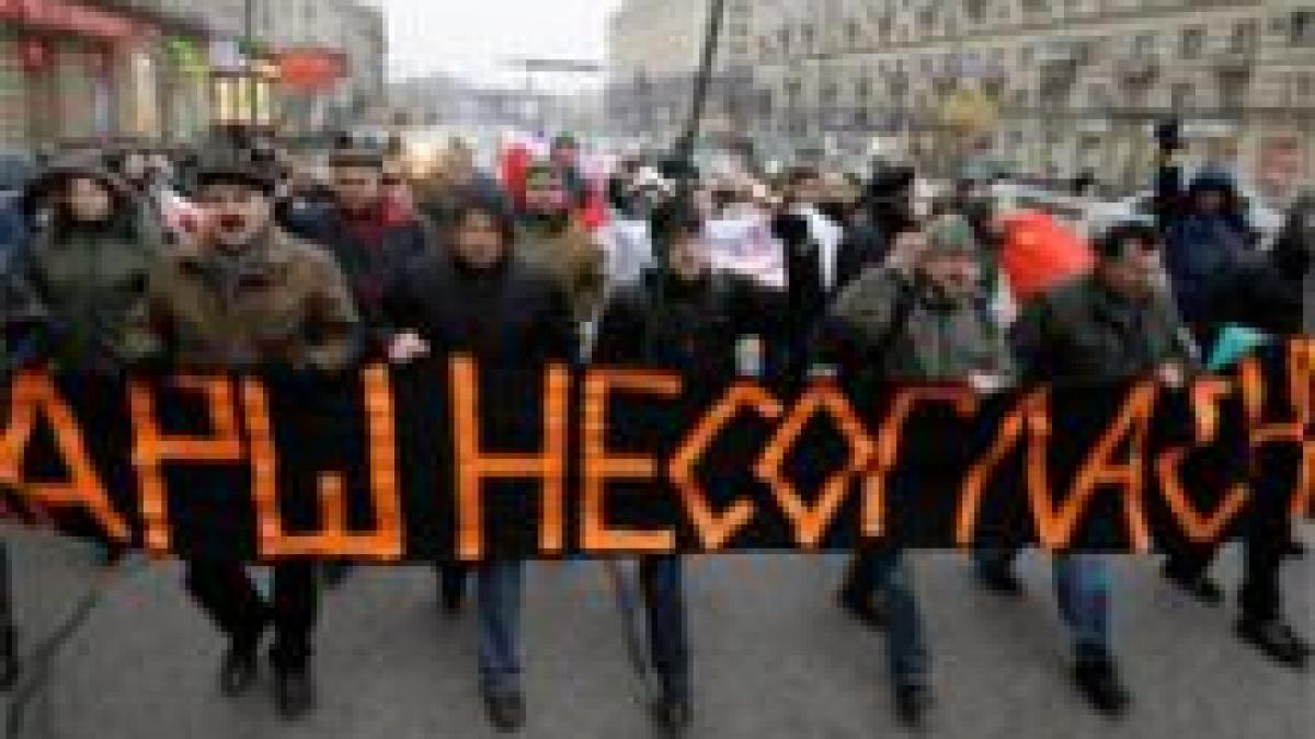 90 de arestati la un miting al opozitiei ruse