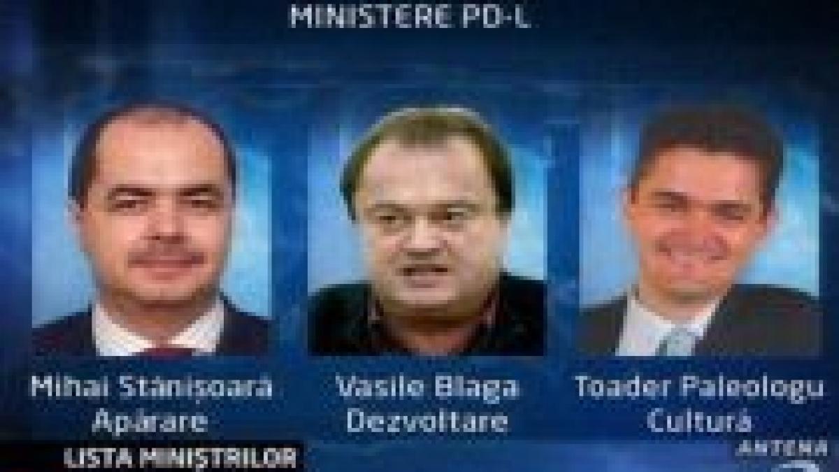 surse lista ministrilor pdl agreati de traian basescu