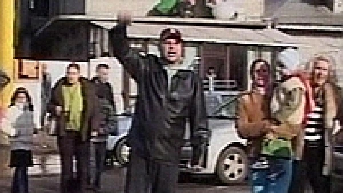 constanta zeci de locuitori au protestat pentru ca nu au caldura in plina iarna