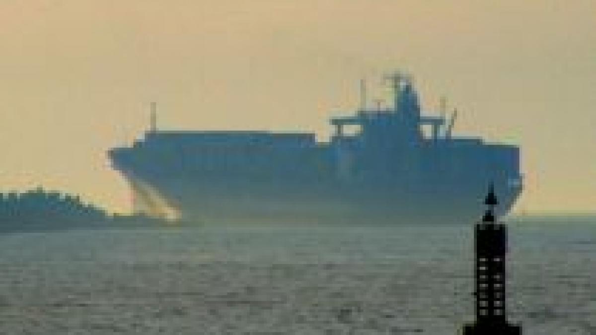 o nava gigant din singapore a esuat in portul constanta