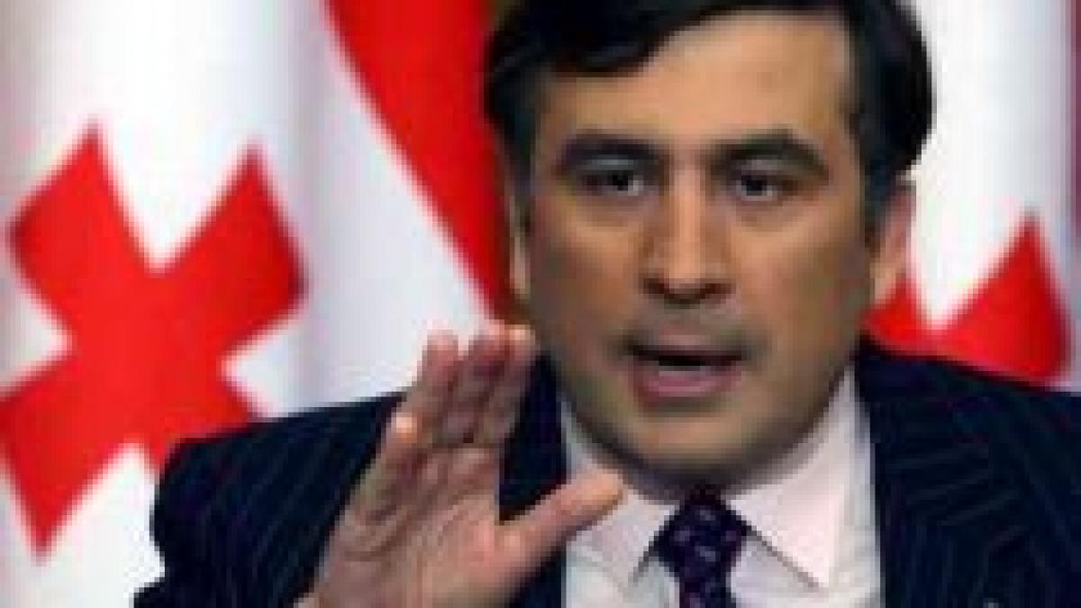 exemplu de conflict intre palate saakasvili si a pocnit premierul in fata