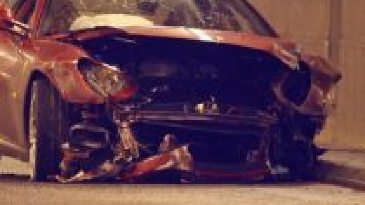 cristiano ronaldo si a distrus ferrari ul intr un accident foto