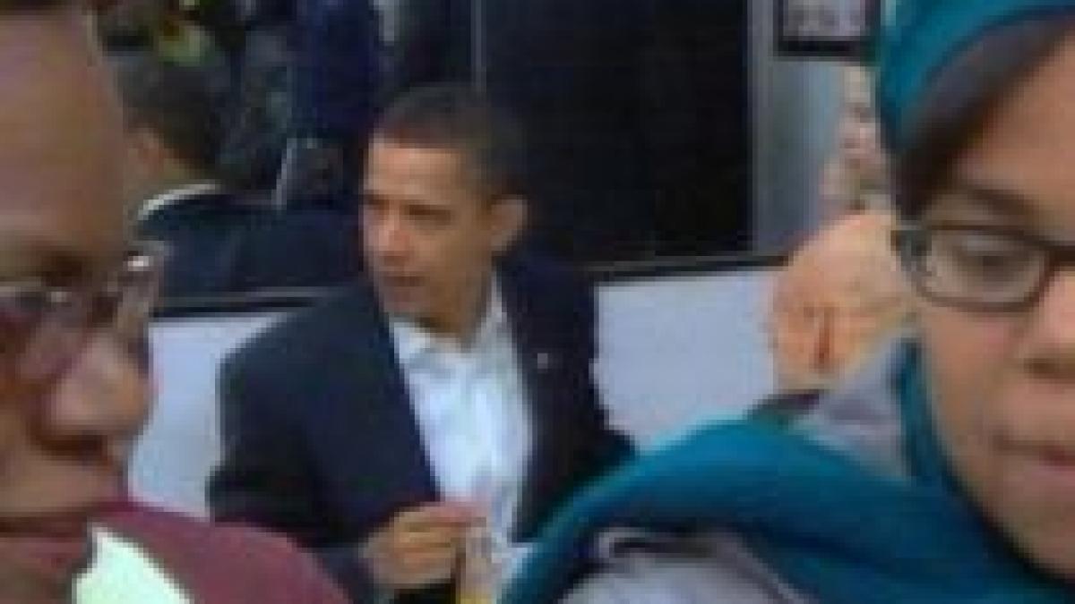 barack obama a luat masa la un restaurant fast food din washington video
