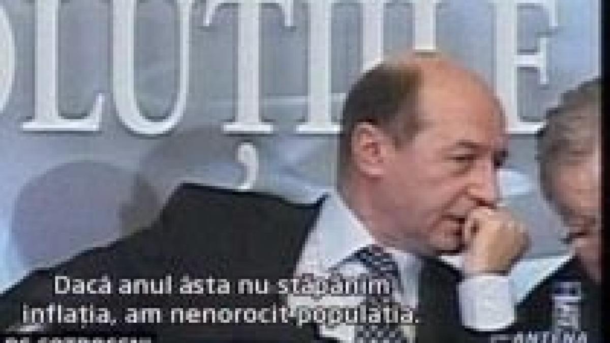 basescu daca nu stapanim inflatia am nenorocit populatia video