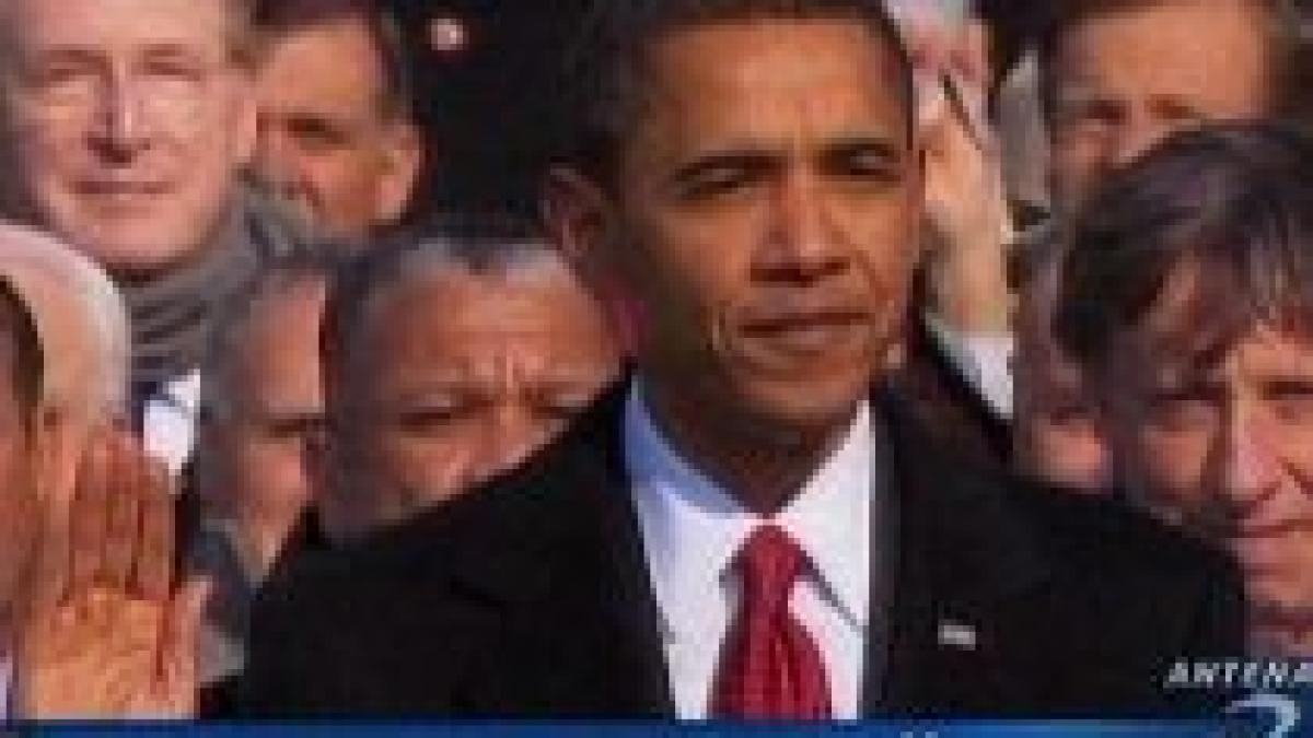barack obama si a depus juramantul de investitura sua are oficial cel de al 44 lea presedinte video