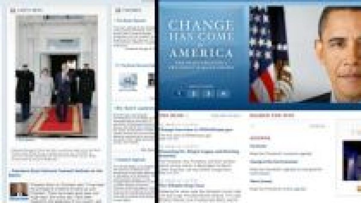 noul site al casei albe respecta imaginea celui mai avansat tehnologic presedinte