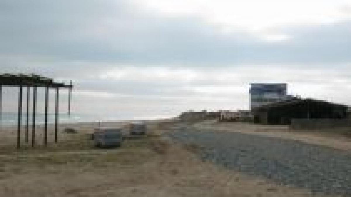 vama veche asfaltata se construieste o pista de biciclisti intre romania si bulgaria foto