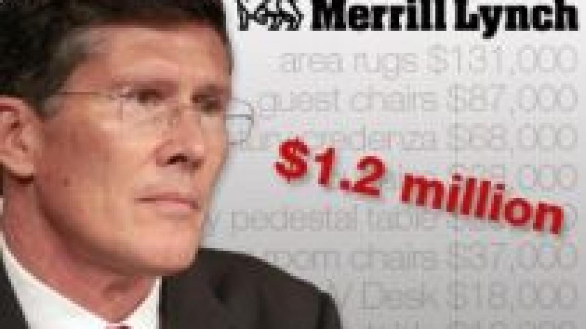 john thain directorul merril lynch a cheltuit 1 2 milioane de dolari pentru a si redecora biroul