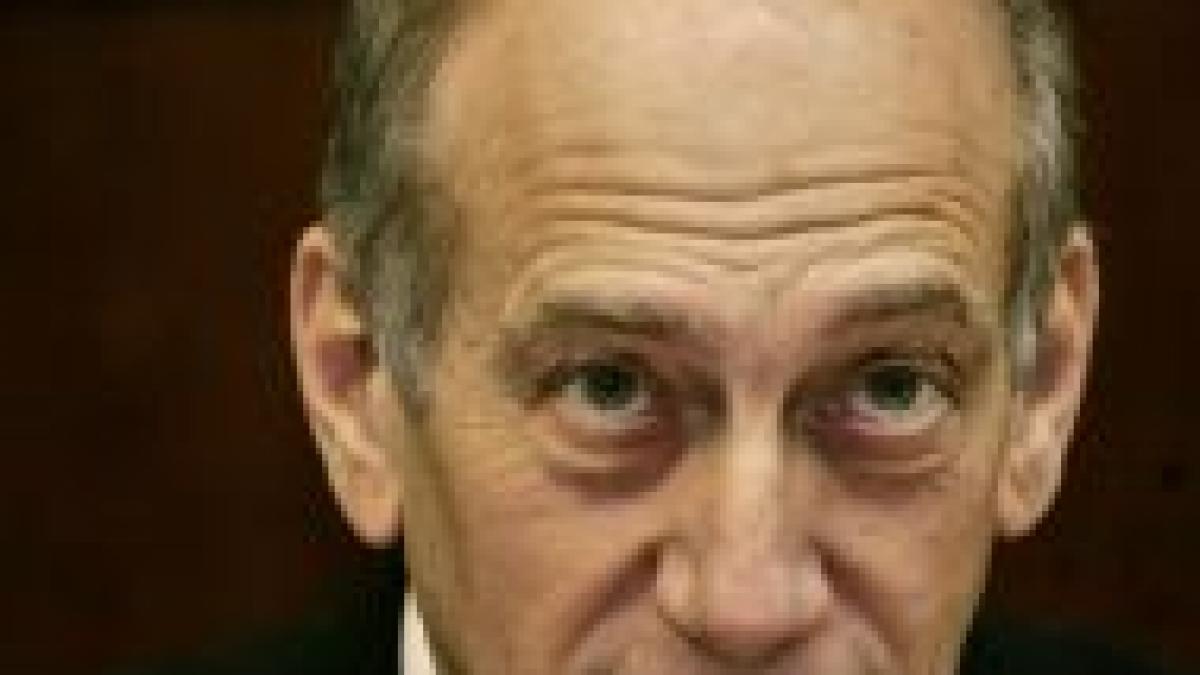 ehud olmert crede ca autoritatea palestiniana trebuie sa preia din nou controlul in fasia gaza