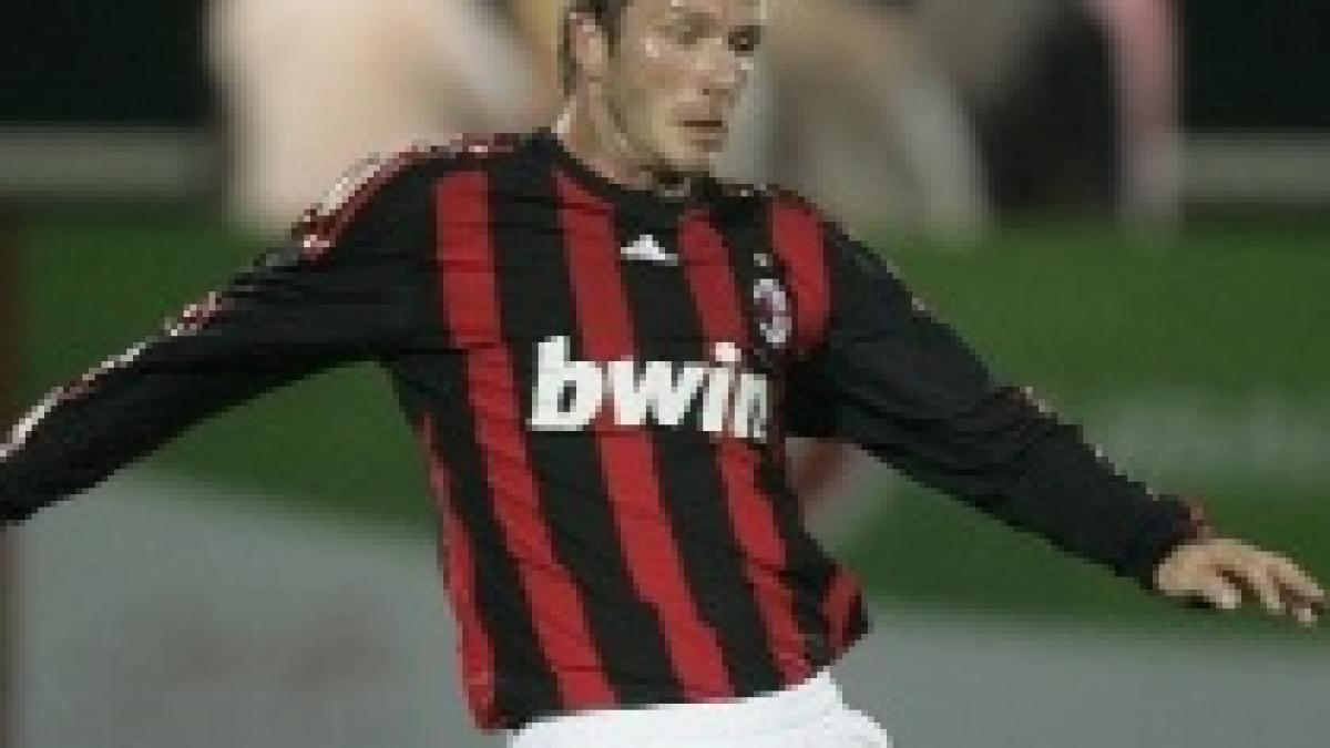 ac milan l a trecut pe beckham pe lista jucatorilor disponibili pentru cupa uefa