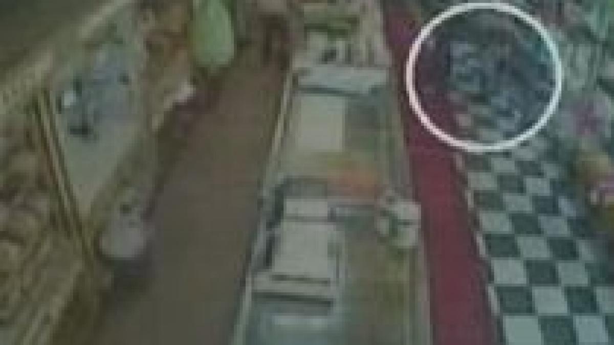 cu masina printre rafturile magazinului mama si copil la un pas de moarte in sua video