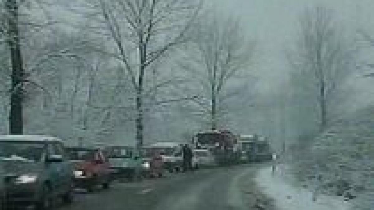 vremea rea face ravagii pe soselele din tara doua autotrenuri s au ciocnit la brasov