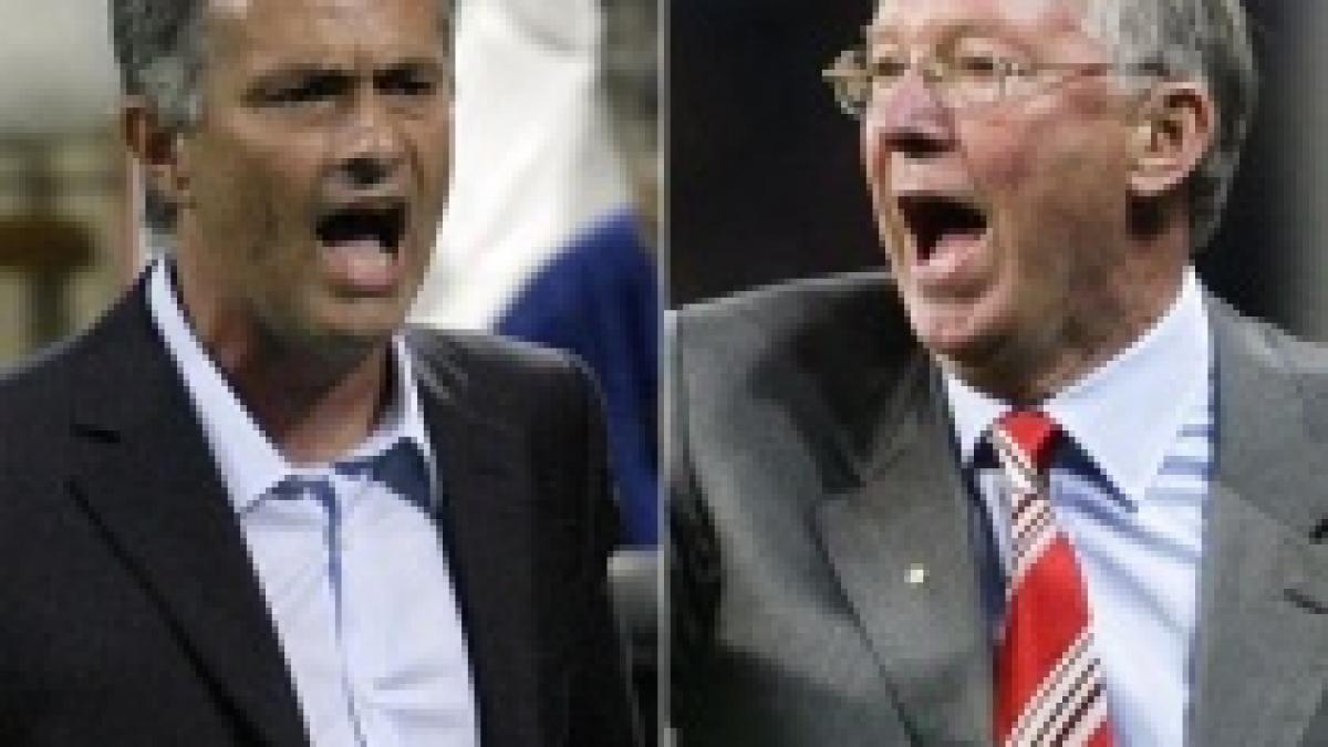 liga campionilor revine cu duelul clasic dintre sir alex ferguson si mourinho
