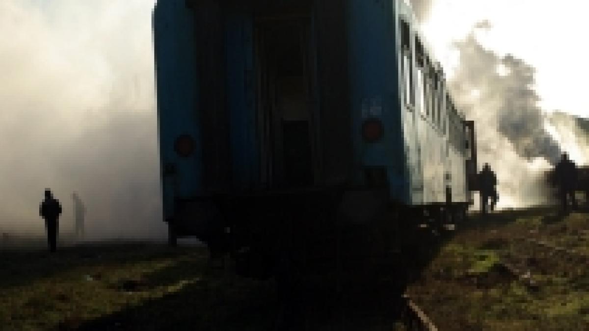 slobozia doua vagoane de tren incarcate cu 55 de tone de combustibil au iesit de pe sine