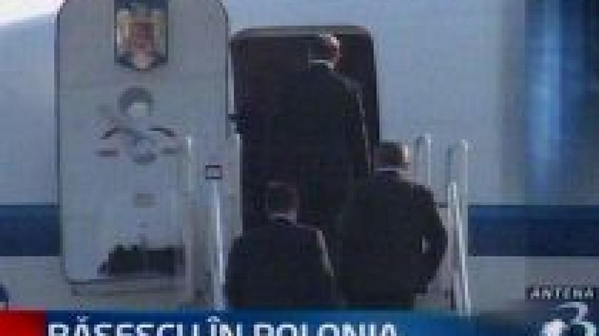 basescu vizita de lucru in polonia pe agenda securitatea energetica si politica agricola comuna a ue