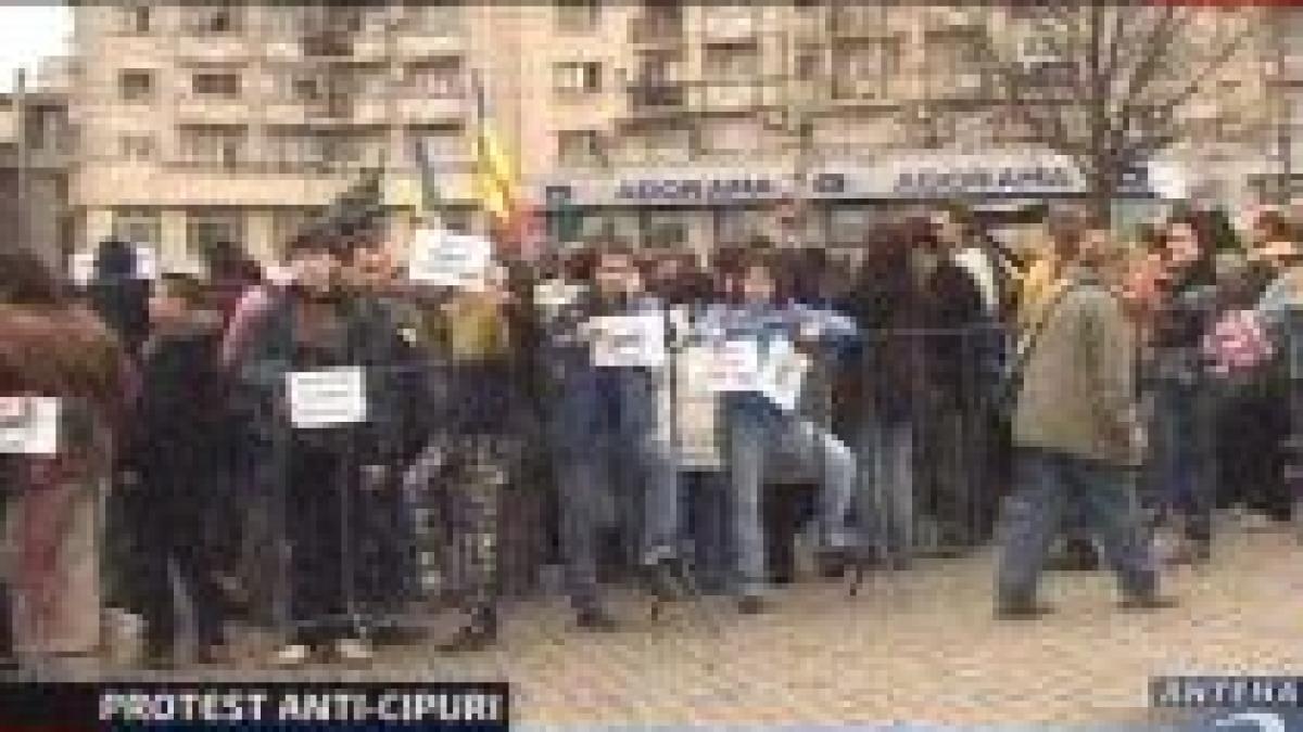obsesia lui 666 protest anti cipuri in centrul capitalei