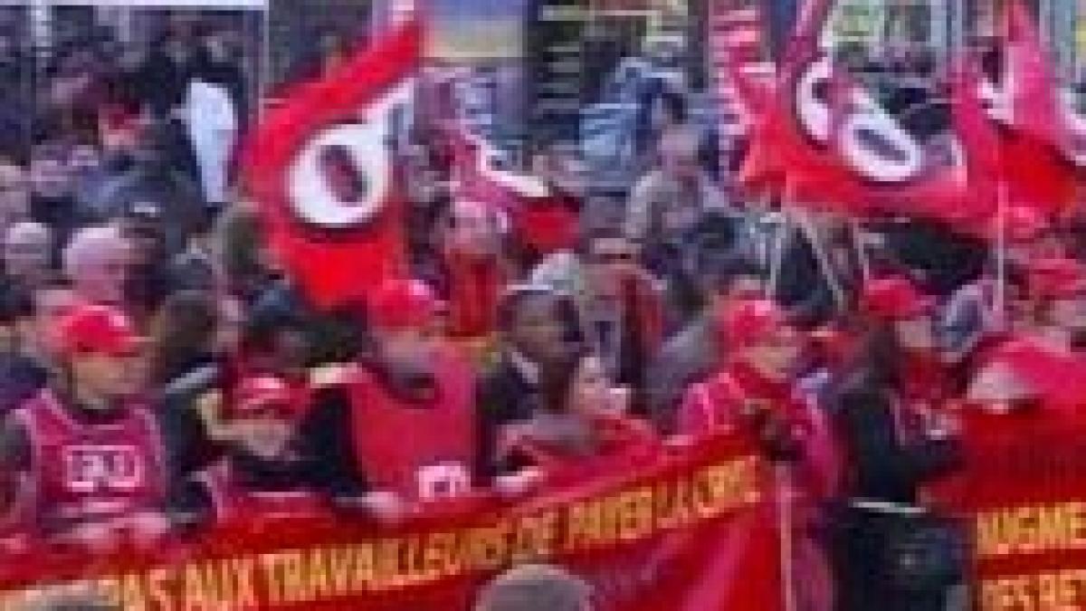 greva generala in franta sindicalistii nemultumiti de masurile anti criza video