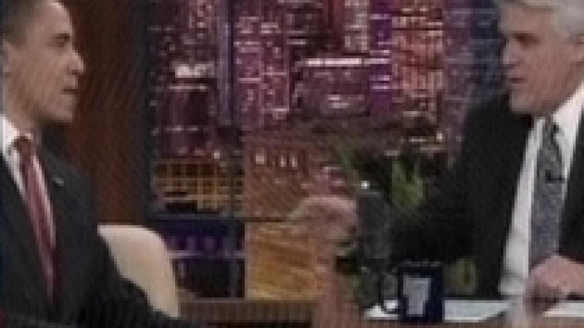 barack obama la jay leno show prima mare gafa in public a presedintelui american video