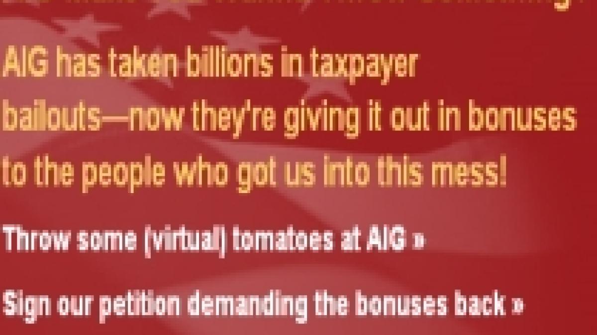 compania americana de asigurari aig bombardata cu rosii virtuale