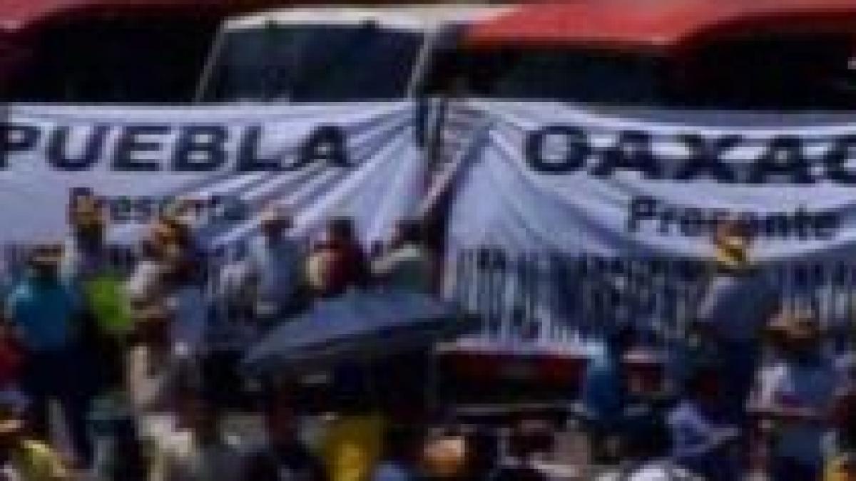 protest de amploare in capitala mexicului pentru reducerea pretului la combustibil