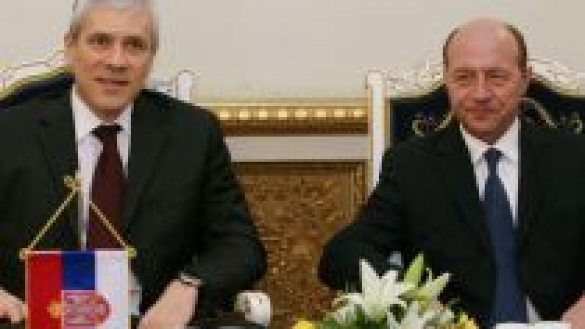 basescu dupa vizita presedintelui sarb romania sustine acordul de asociere al serbiei la ue video