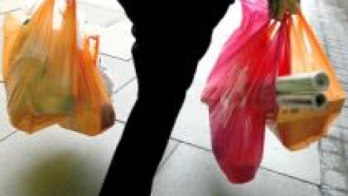 Taxa pentru pungile de plastic ar putea fi suspendată până în 2010
