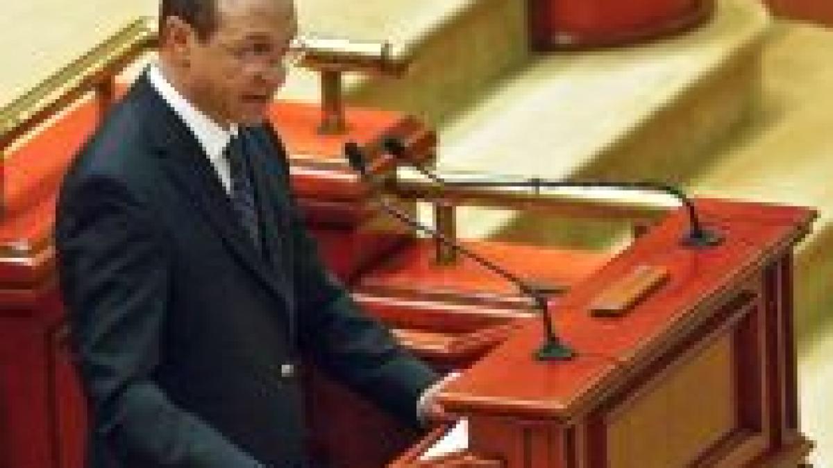 traian basescu discurs despre moldova in parlament nu vom tolera ca romanii de peste prut sa fie