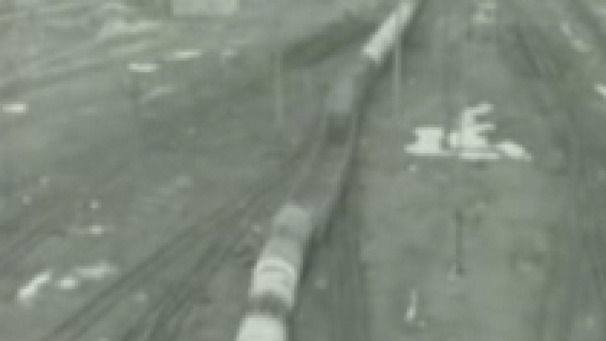 accident feroviar spectaculos inregistrat de camerele de supraveghere video