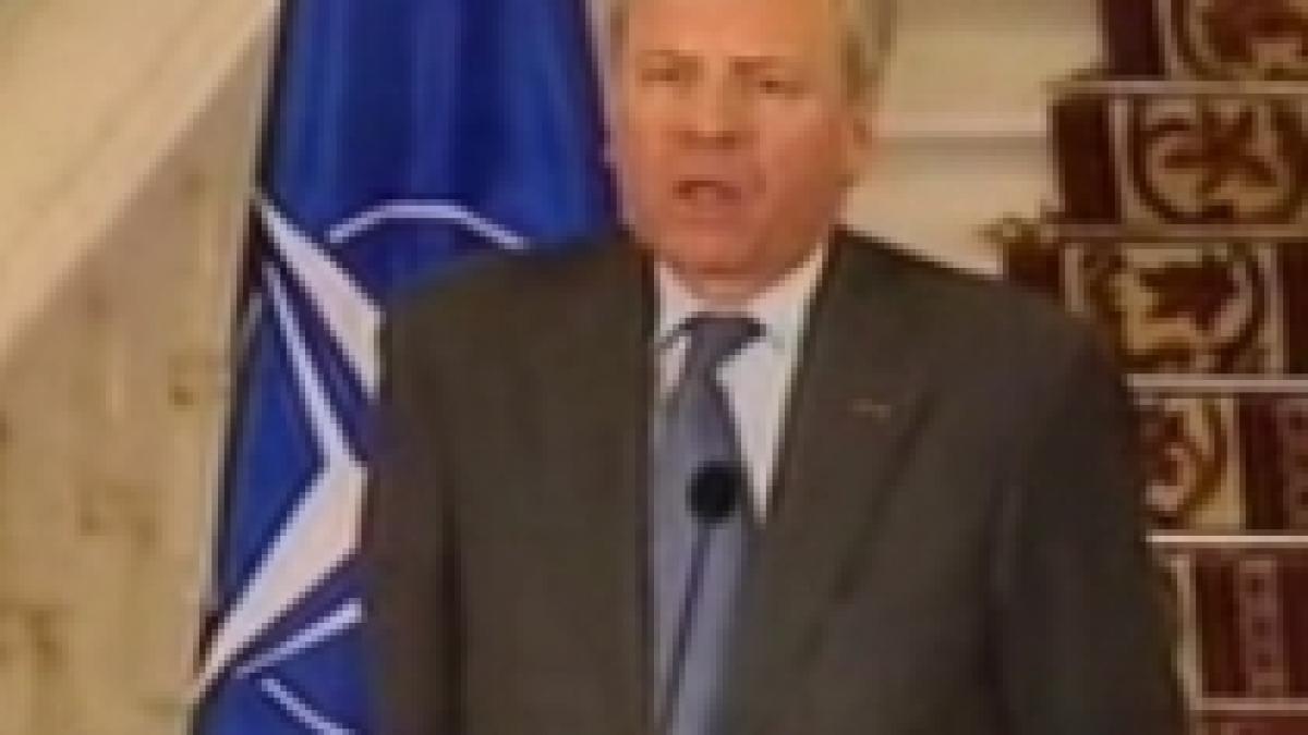 Scheffer: Reacţia României faţă de evenimentele din Moldova a fost moderată