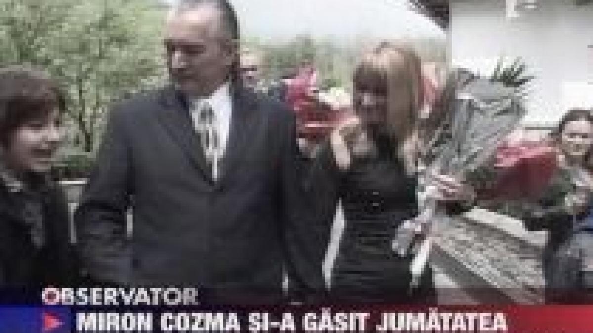 Miron Cozma şi-a găsit jumătatea. Luceafărul huilei s-a logodit cu avocata Monica Ionescu (VIDEO)