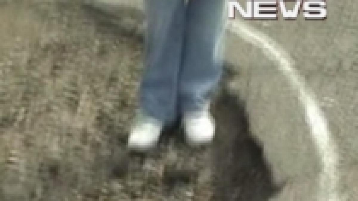 cum se repara gropile in romania cu vopsea video