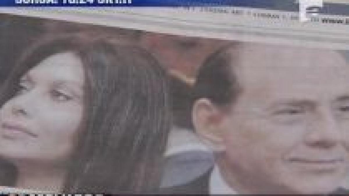presa italiana miza divortului dintre sotii berlusconi 8 miliarde de euro