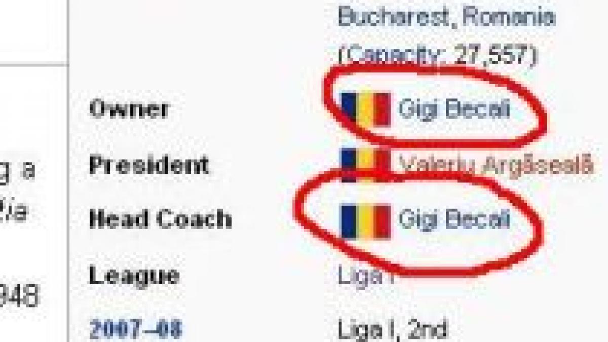 rasu plansu wikipedia confirma gigi becali este antrenorul stelei bucuresti